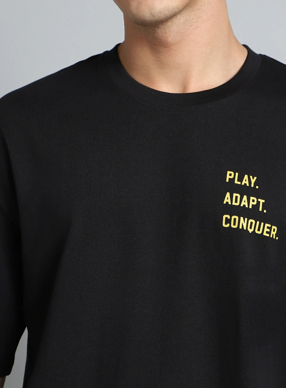 Men's Black Cult Graphic Oversized Fit T-shirt - Image 7