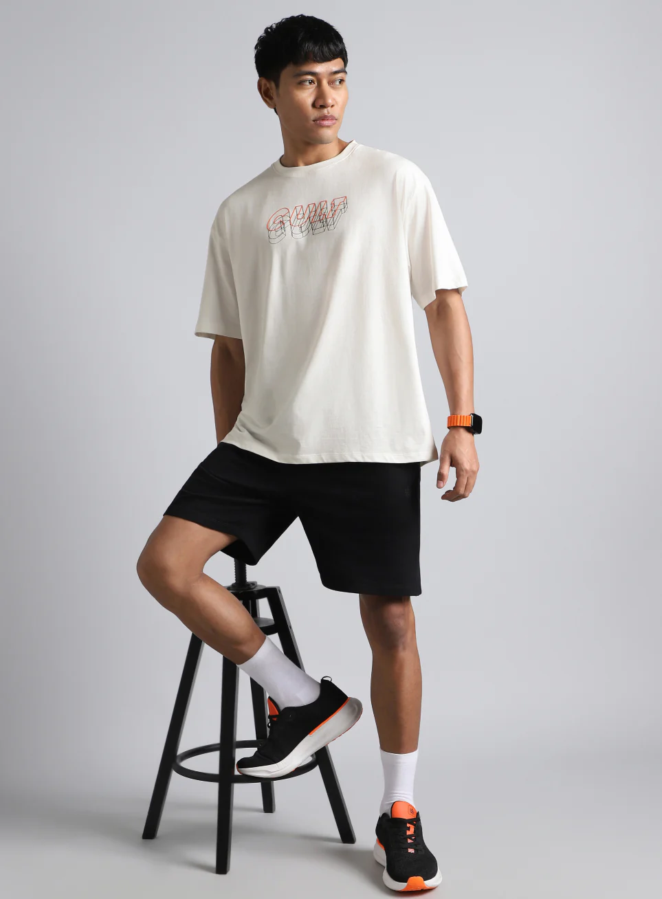 Men's White Cult Graphic Relaxed Fit T-shirt - Image 3