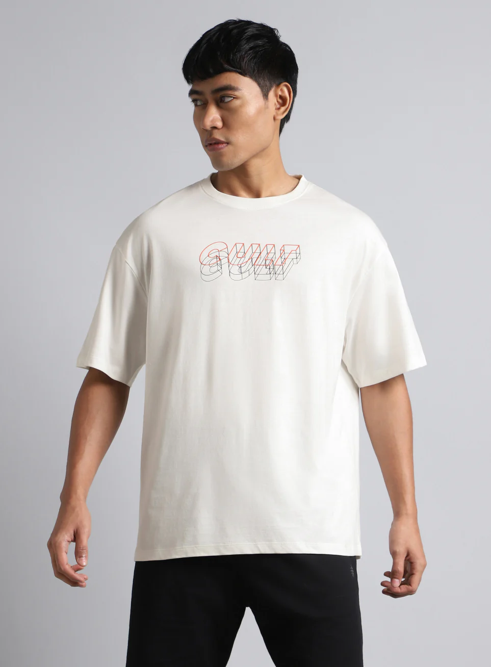 Men's White Cult Graphic Relaxed Fit T-shirt - Image 4