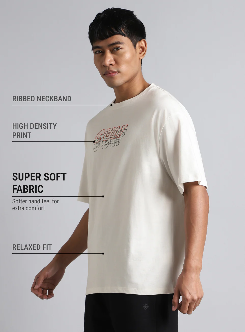 Men's White Cult Graphic Relaxed Fit T-shirt - Image 5