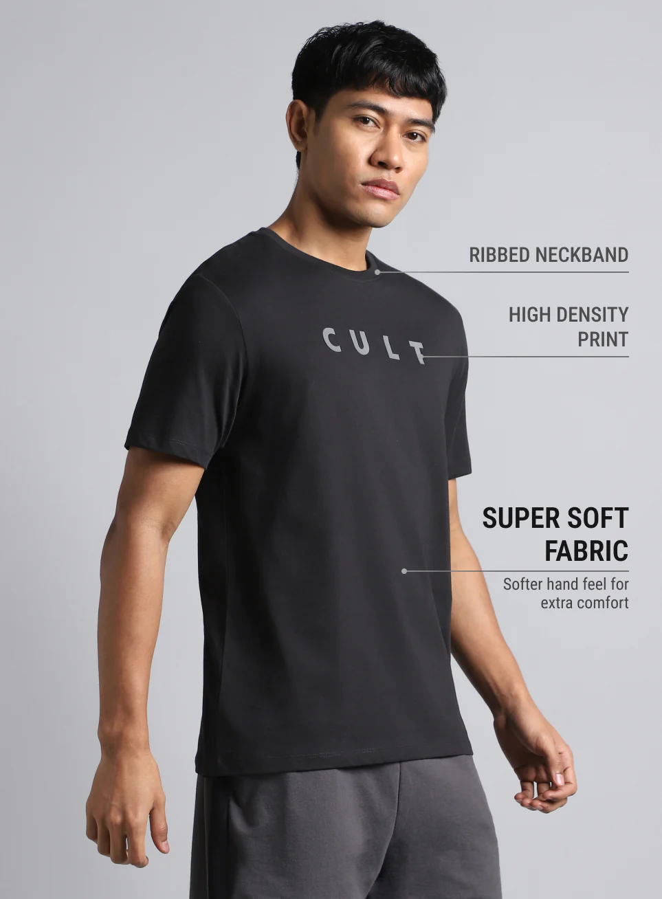 Men's Black Cult Graphic T-shirt - Image 5