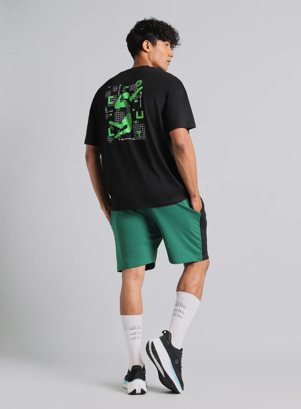 Men's Black Cult Power Play Oversized Fit T-shirt - Image 3