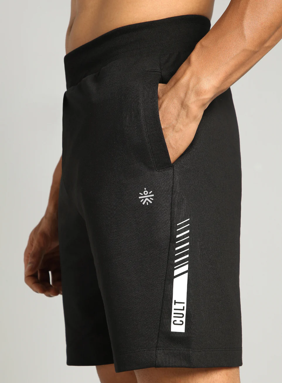 Men's Black Cult Power-Up Training Shorts - Image 7