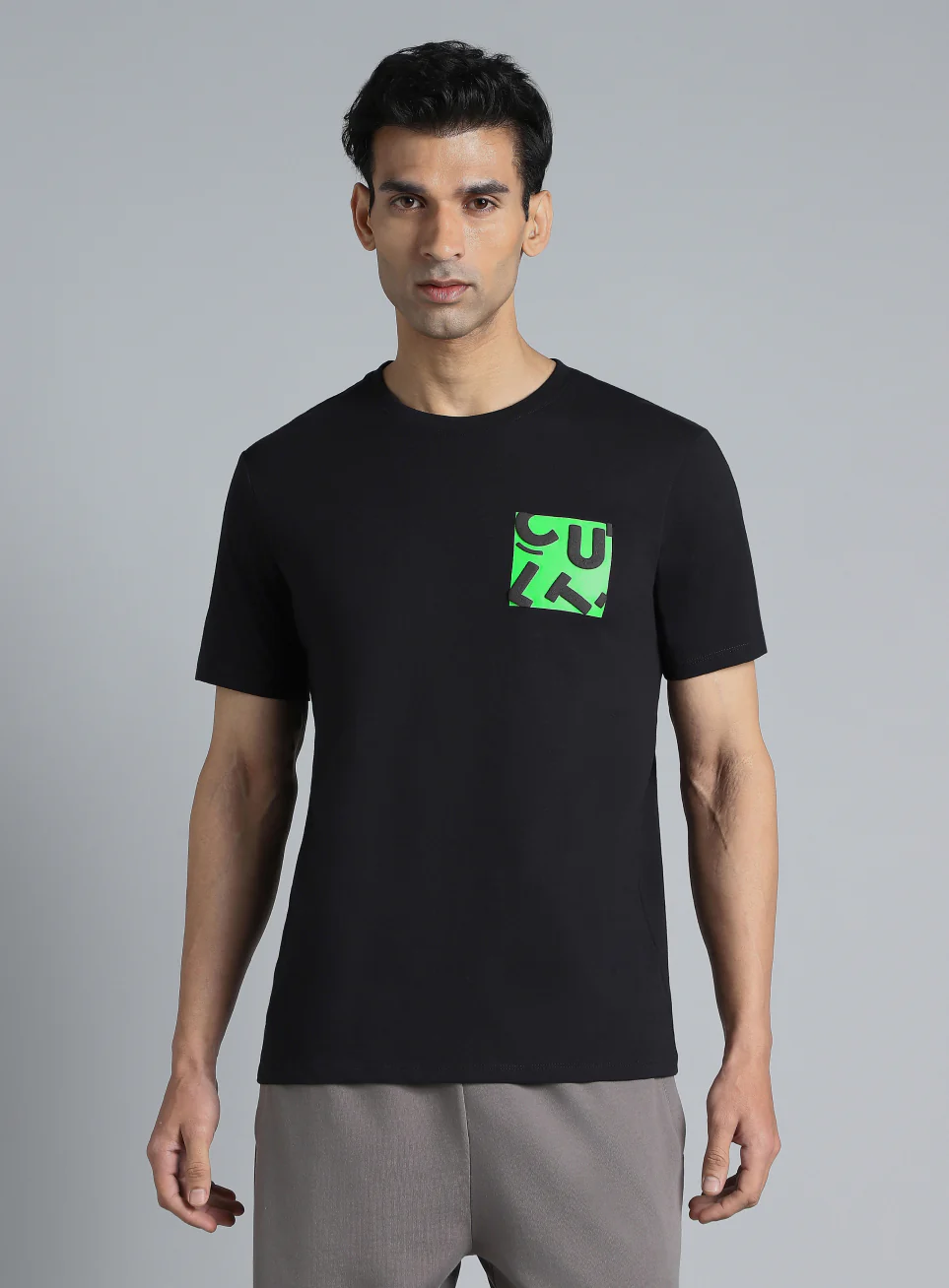 Men's Black Cult Print Graphic T-shirt - Image 4