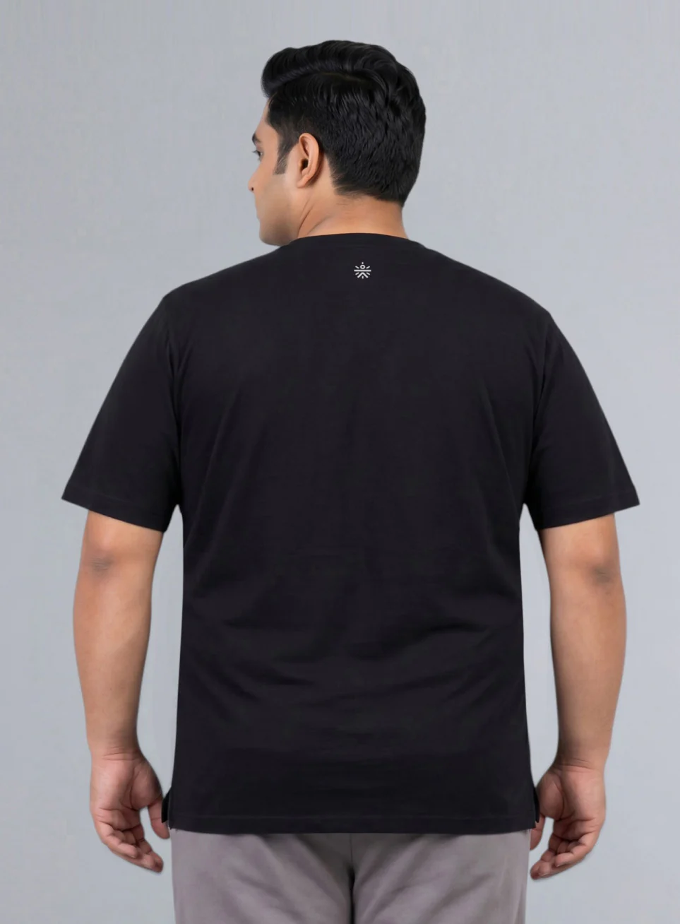 Men's Black Cult Print Plus Size Graphic T-shirt - Image 6