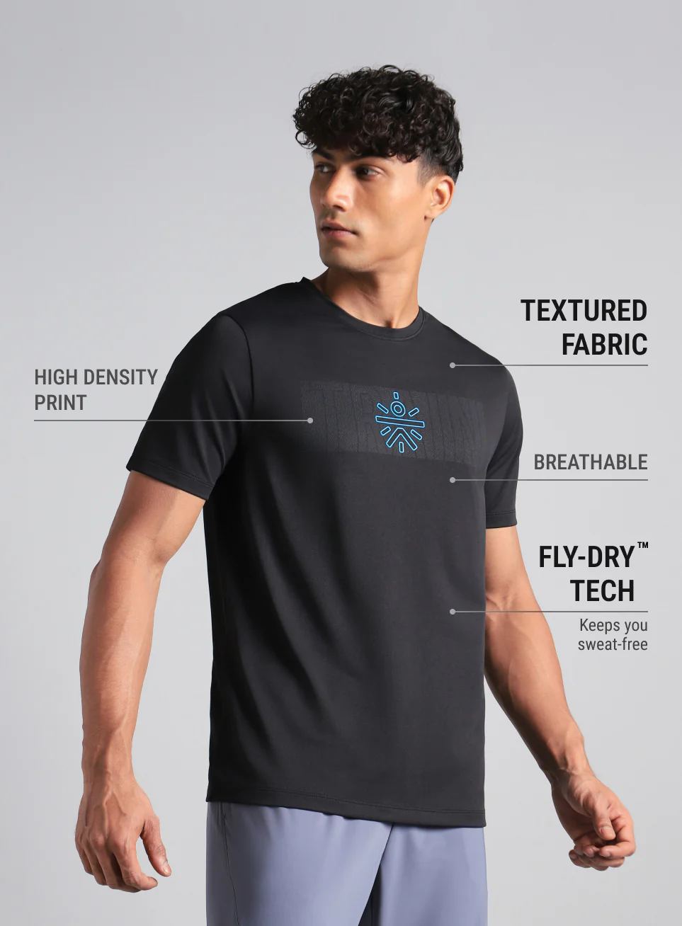 Men's Black Cult Train Graphic T-shirt - Image 5