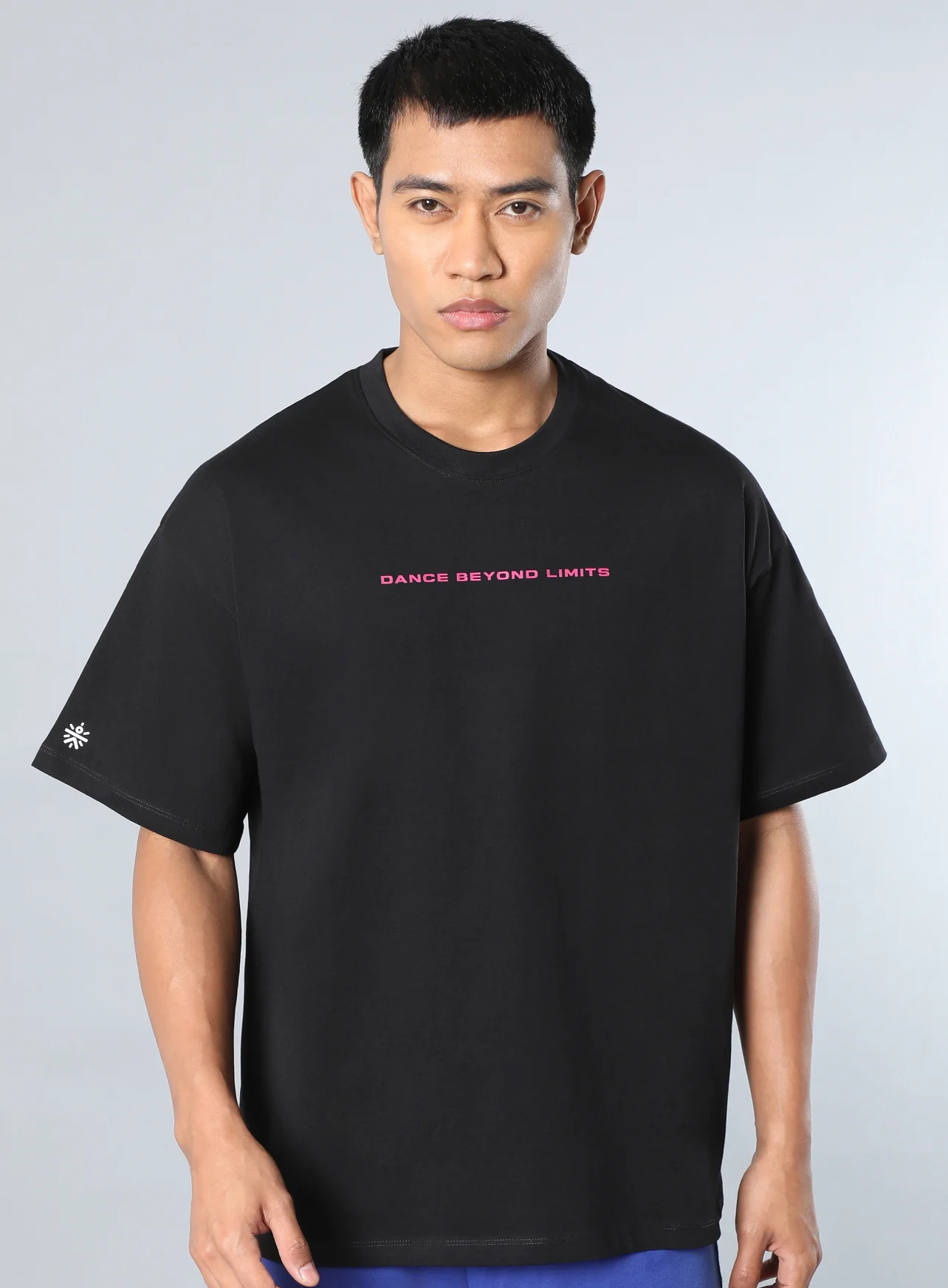 Men's Black Dance Back Print Oversized fit T-shirt - Image 4