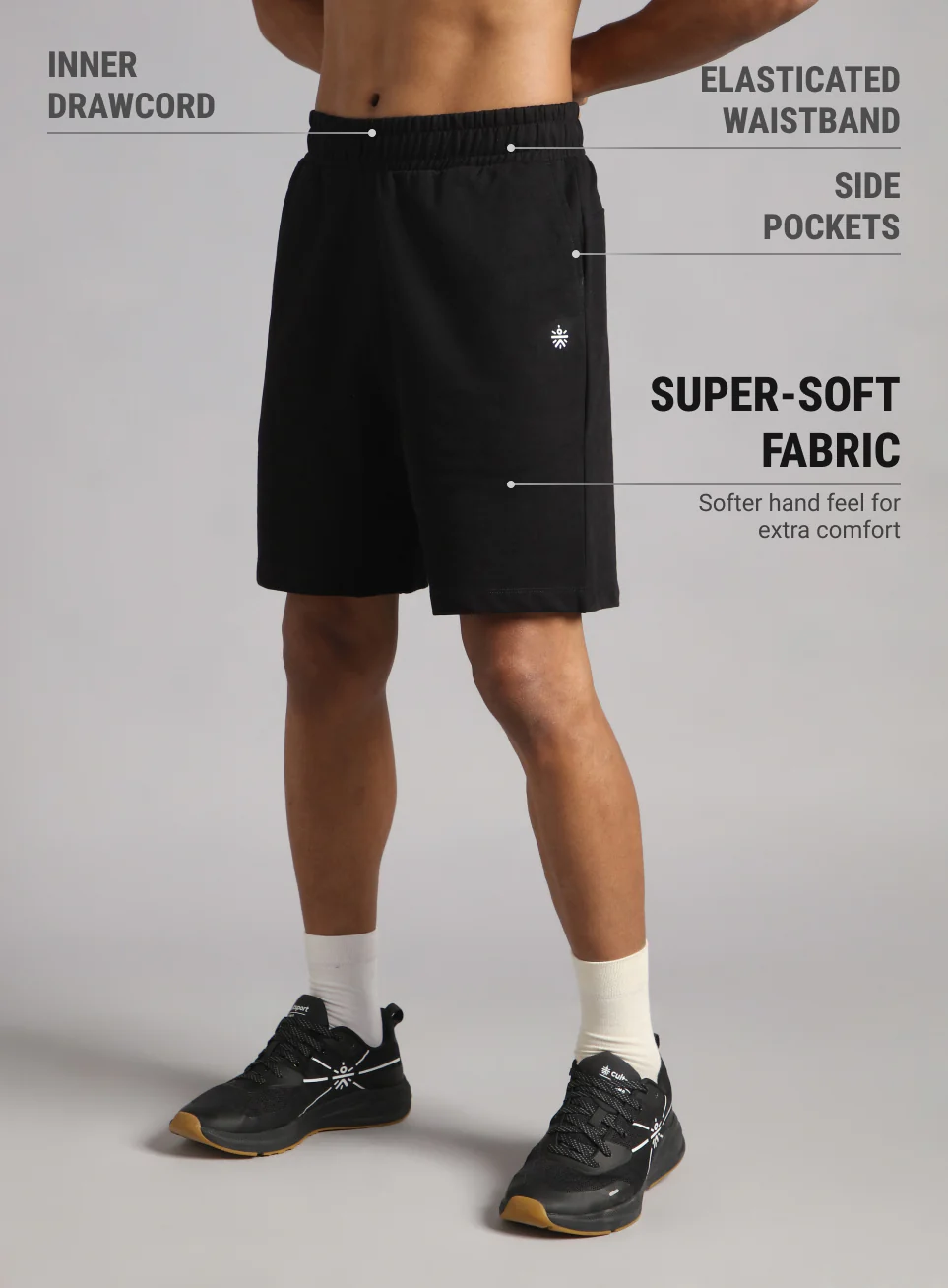 Men's Black Dance Brand Carrier Shorts - Image 5