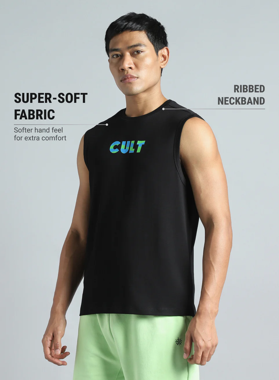 Men's Black Dance Brand Carrier Tank - Image 5