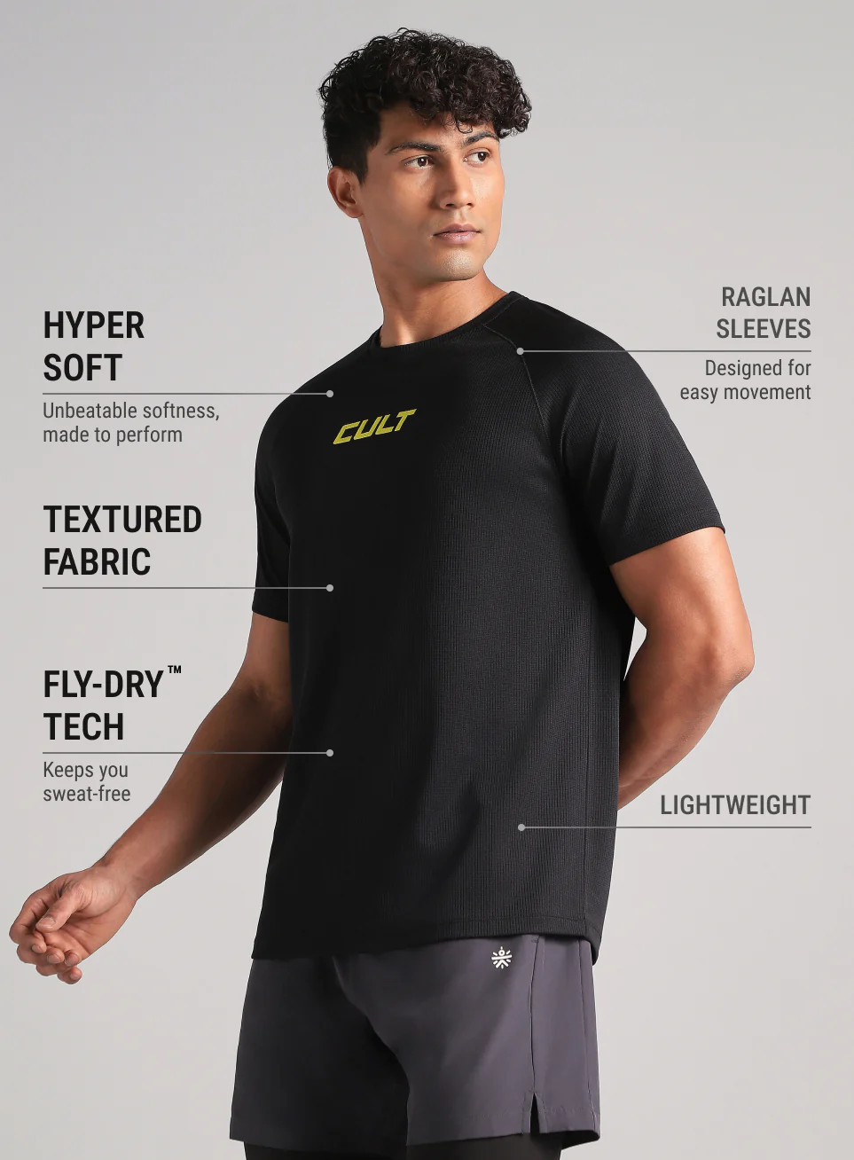 Men's Black Easy Move Tee - Image 5