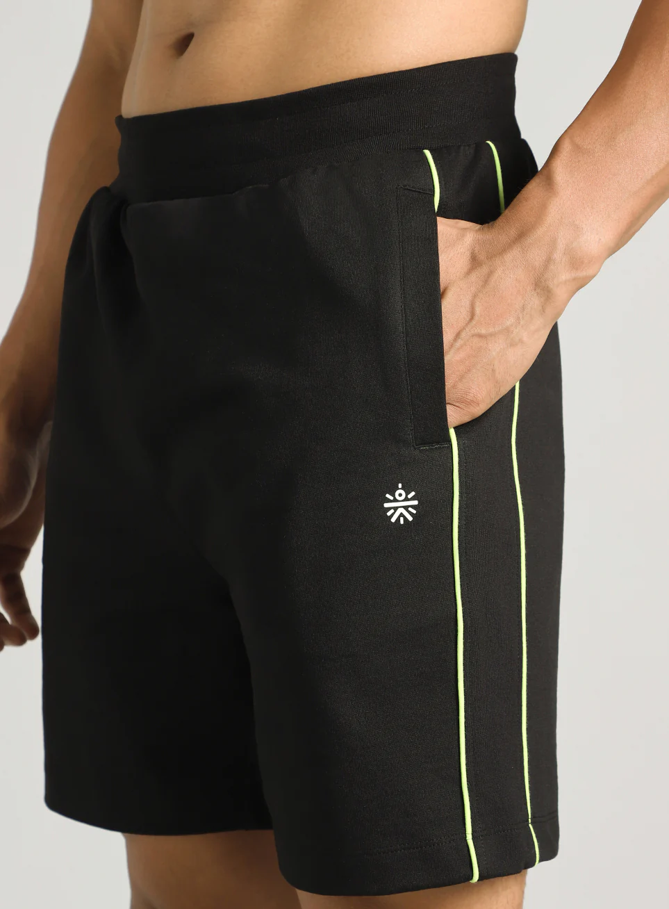 Men's Black Edge Line Training Shorts - Image 7
