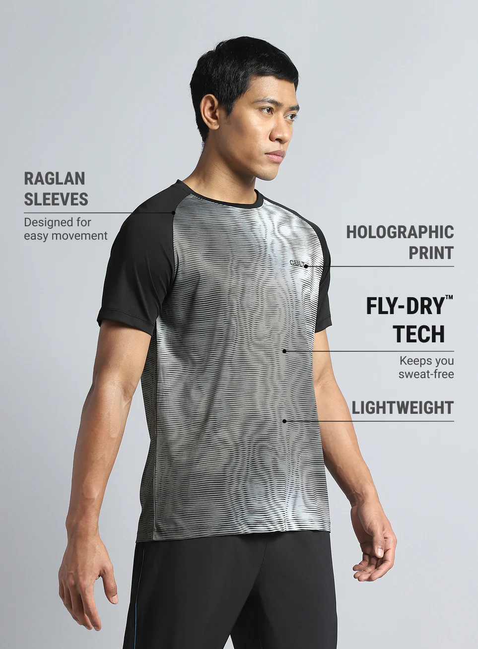 Men's Black Energy Map All Over Print T-shirt - Image 5