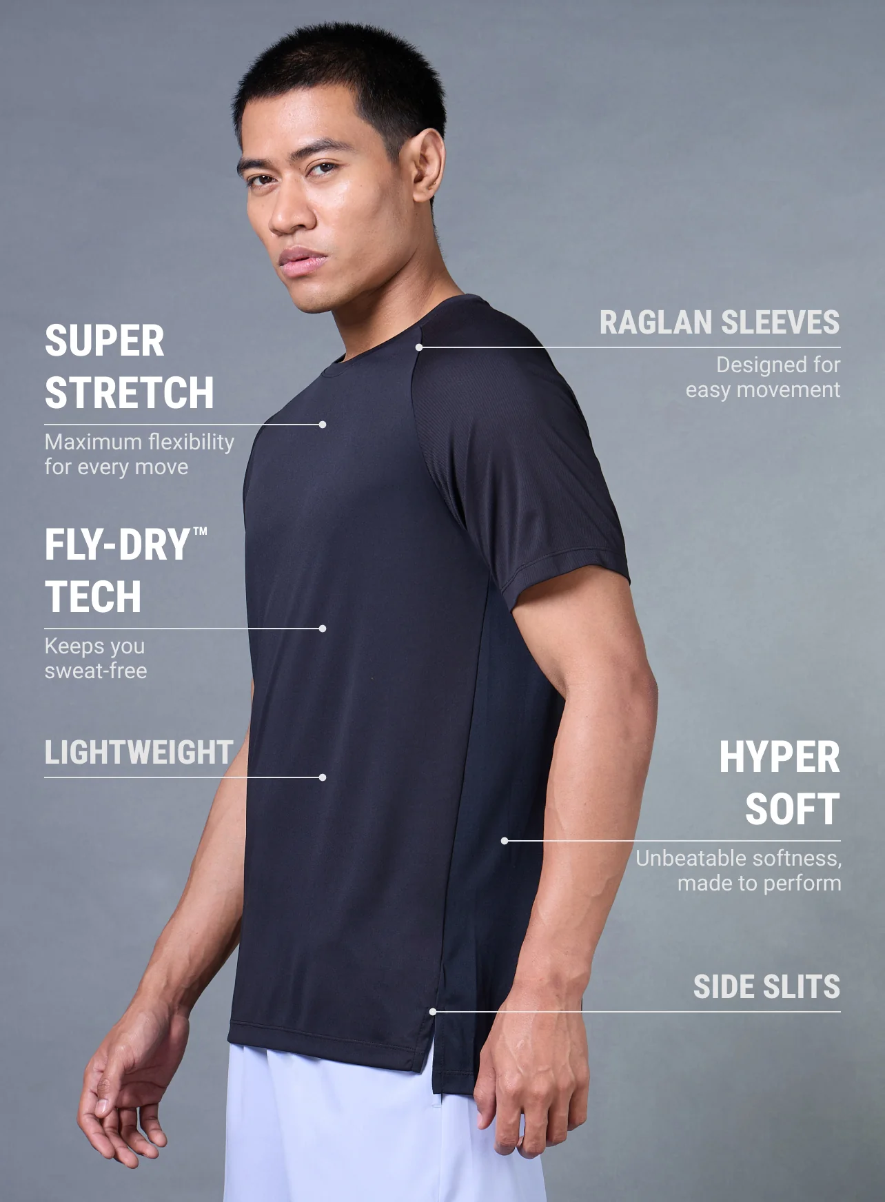 Men's Black Everyday Run T-shirt - Image 5