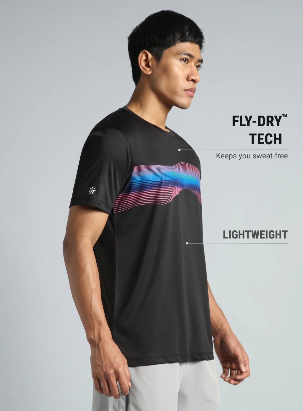 Men's Black Feel the Beat Dance T-shirt - Image 5
