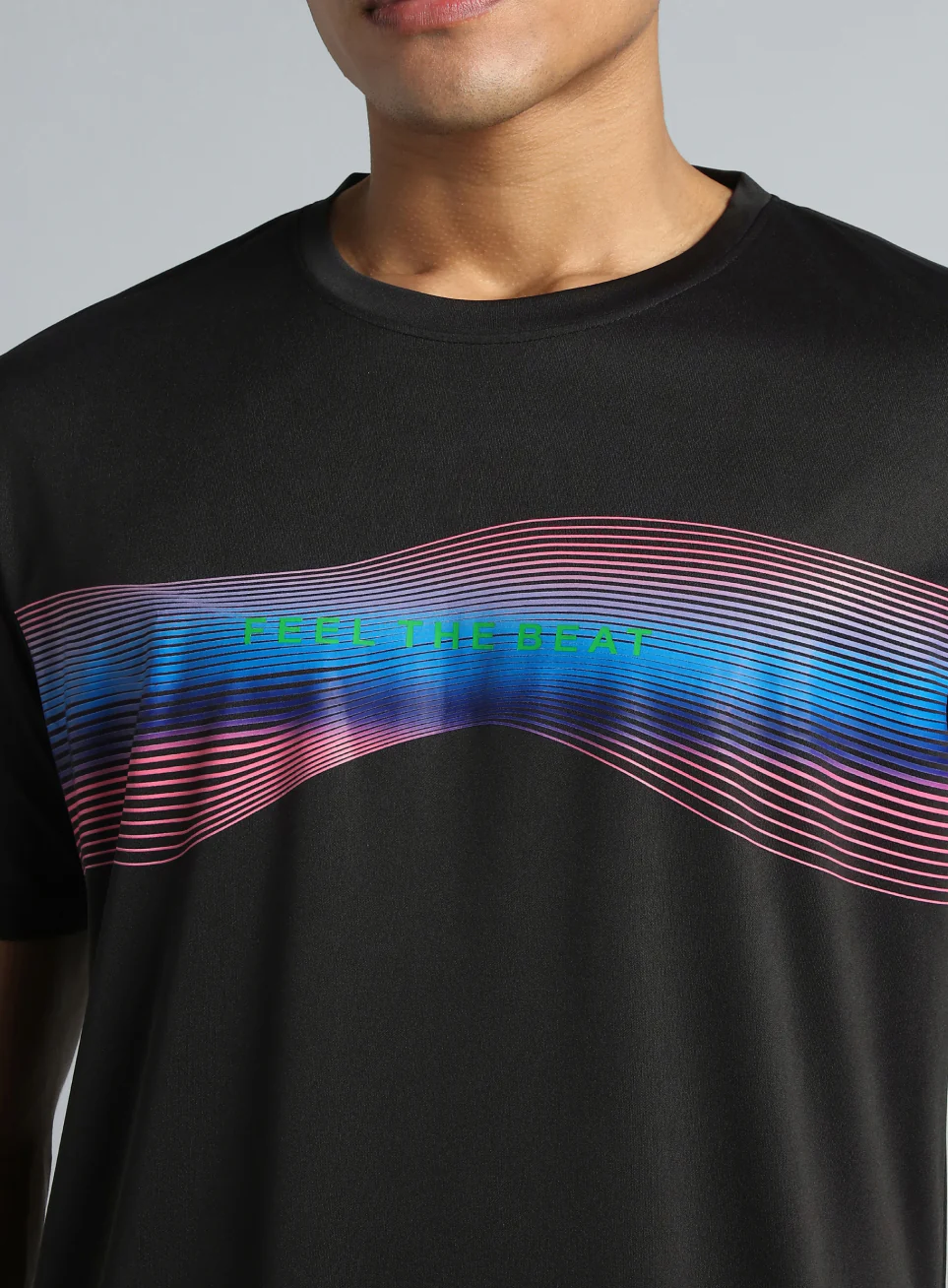 Men's Black Feel the Beat Dance T-shirt - Image 7