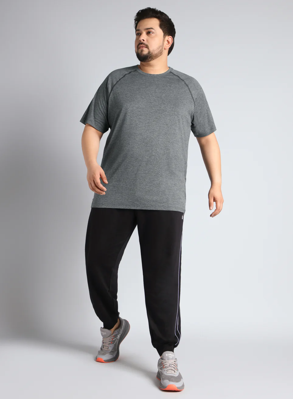 Men's Black Flex Plus Size COMFORtech Regular fit T-shirt - Image 2
