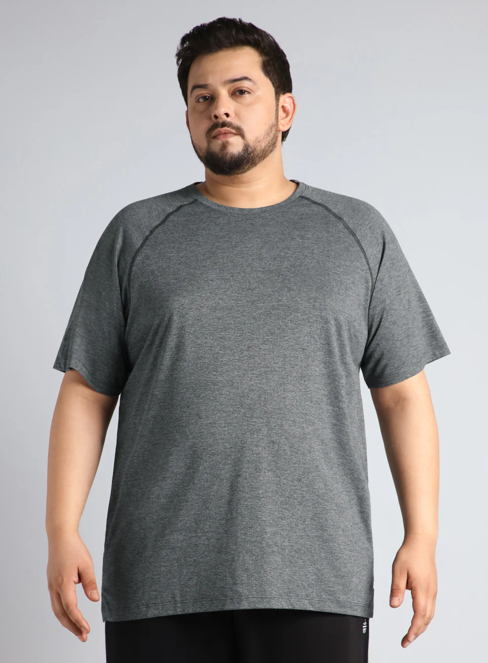 Men's Black Flex Plus Size COMFORtech Regular fit T-shirt - Image 4