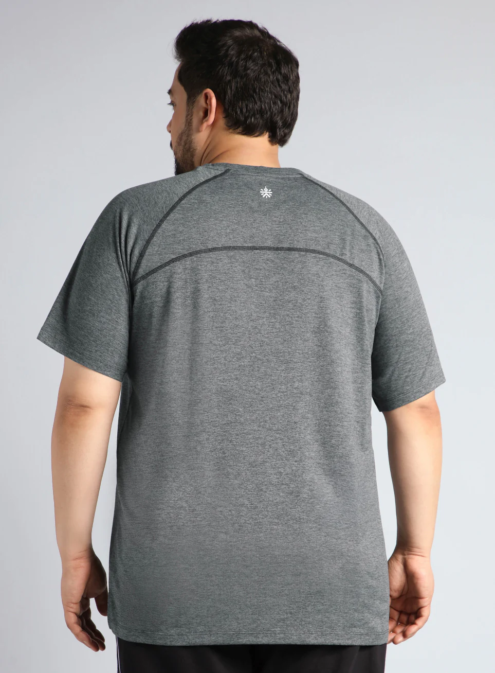 Men's Black Flex Plus Size COMFORtech Regular fit T-shirt - Image 6