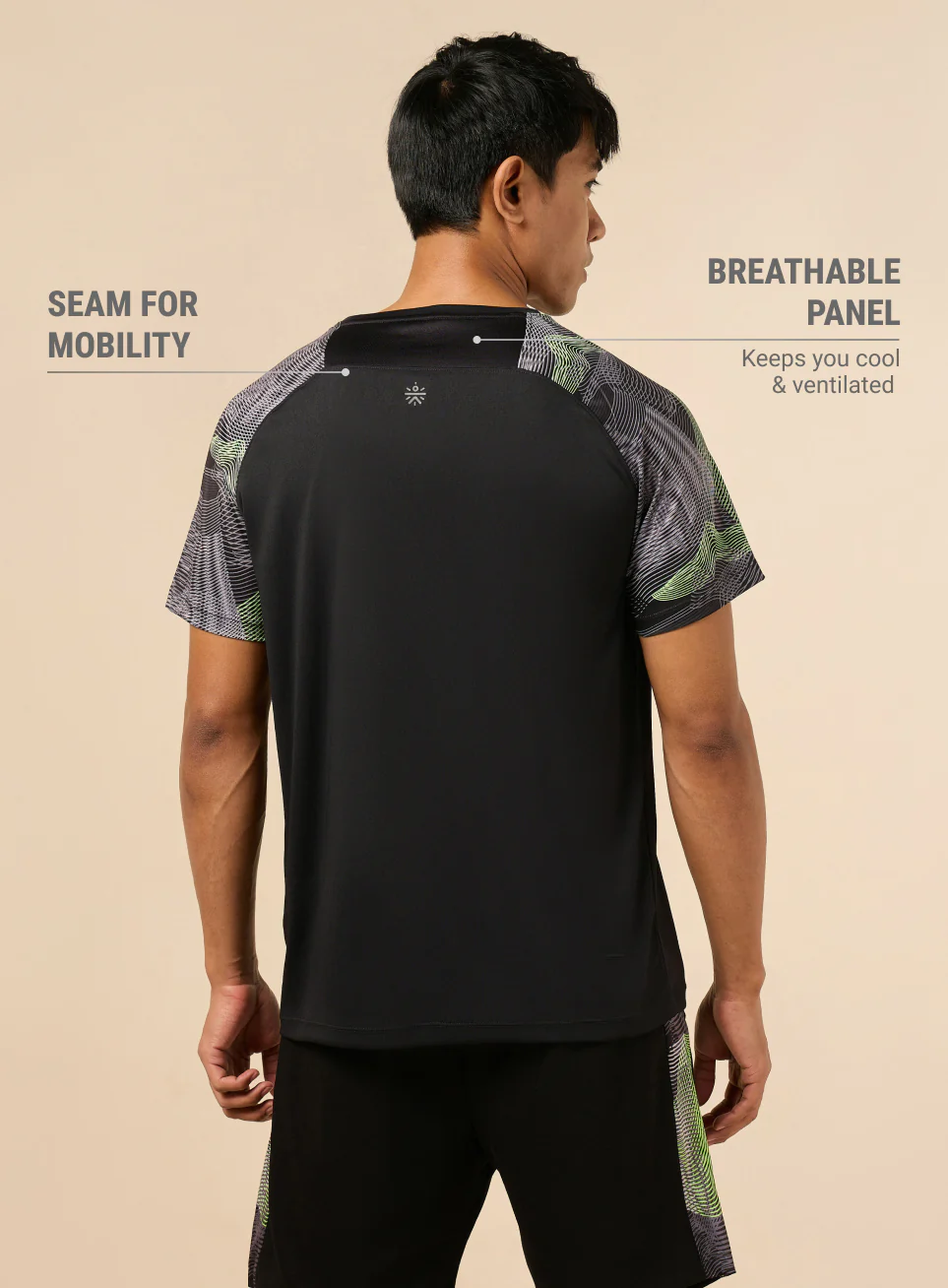 Men's Black High Impact Training T-shirt - Image 6