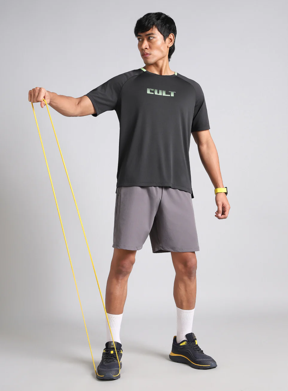 Men's Black HIIT Recycled Poly Performance T-shirt - Image 2