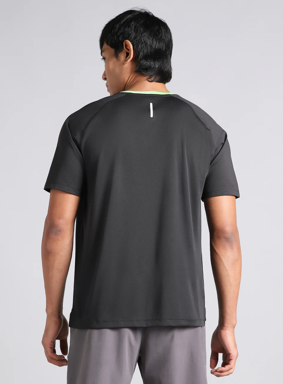 Men's Black HIIT Recycled Poly Performance T-shirt - Image 6