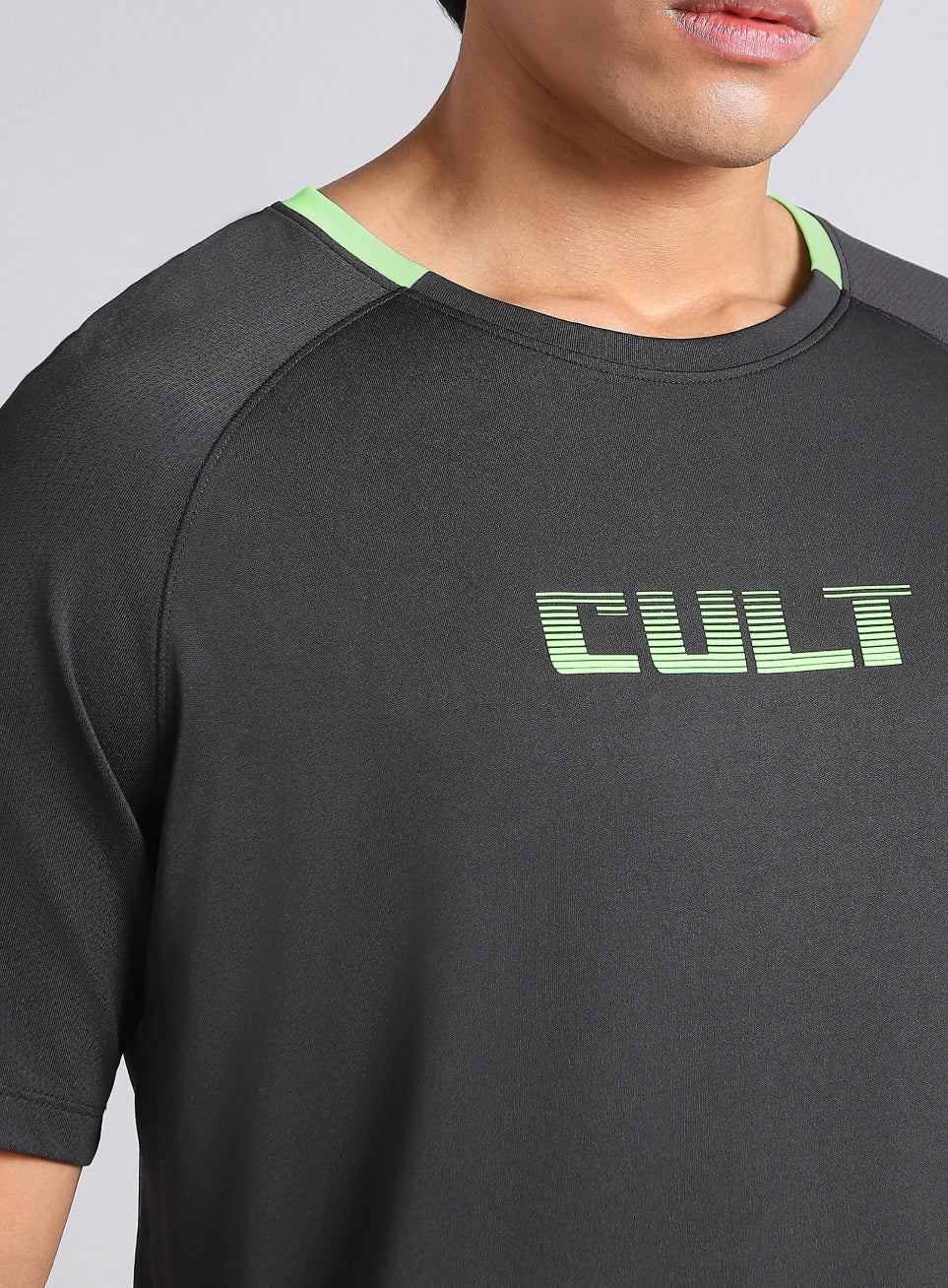 Men's Black HIIT Recycled Poly Performance T-shirt - Image 7