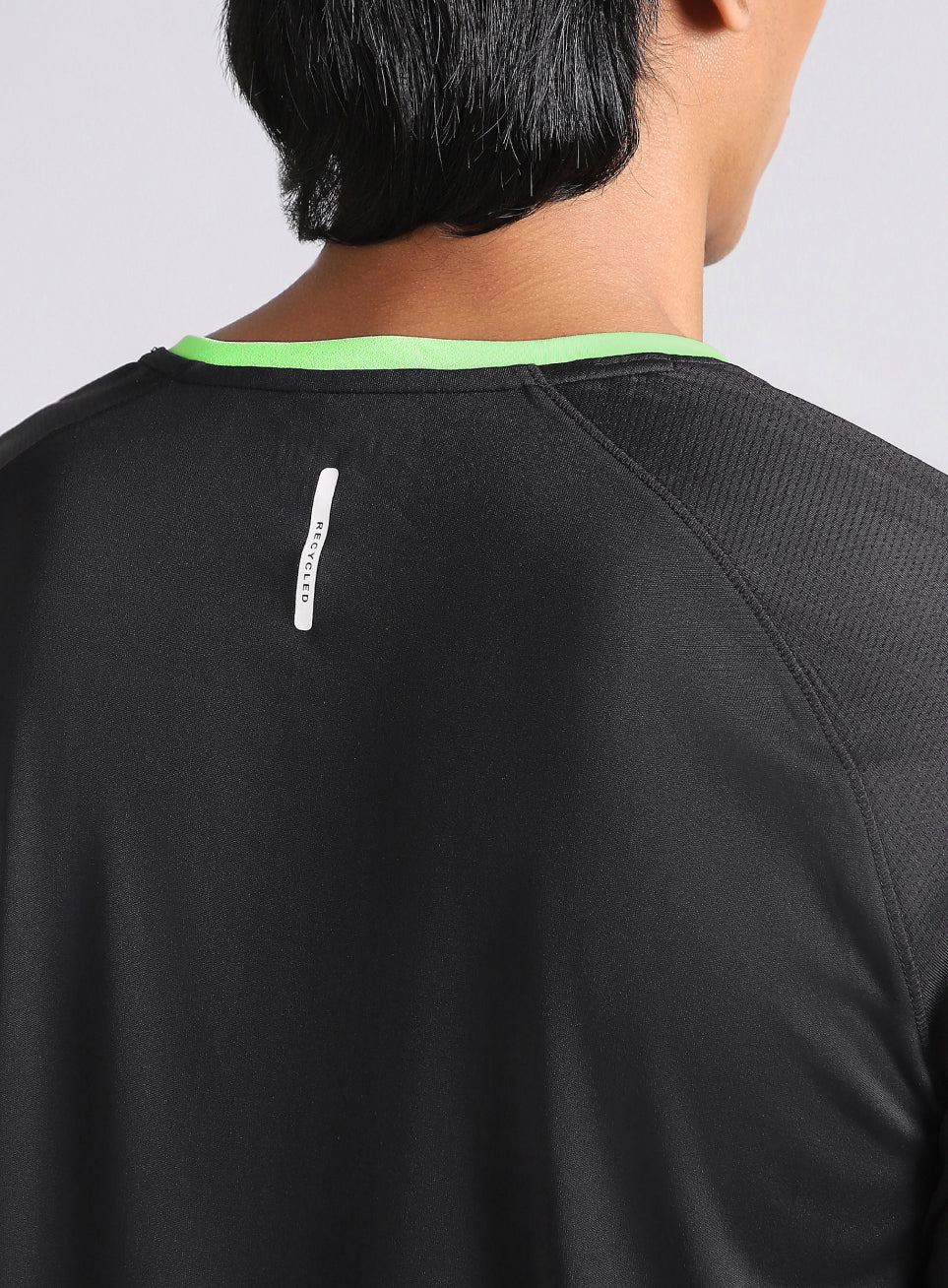 Men's Black HIIT Recycled Poly Performance T-shirt - Image 8
