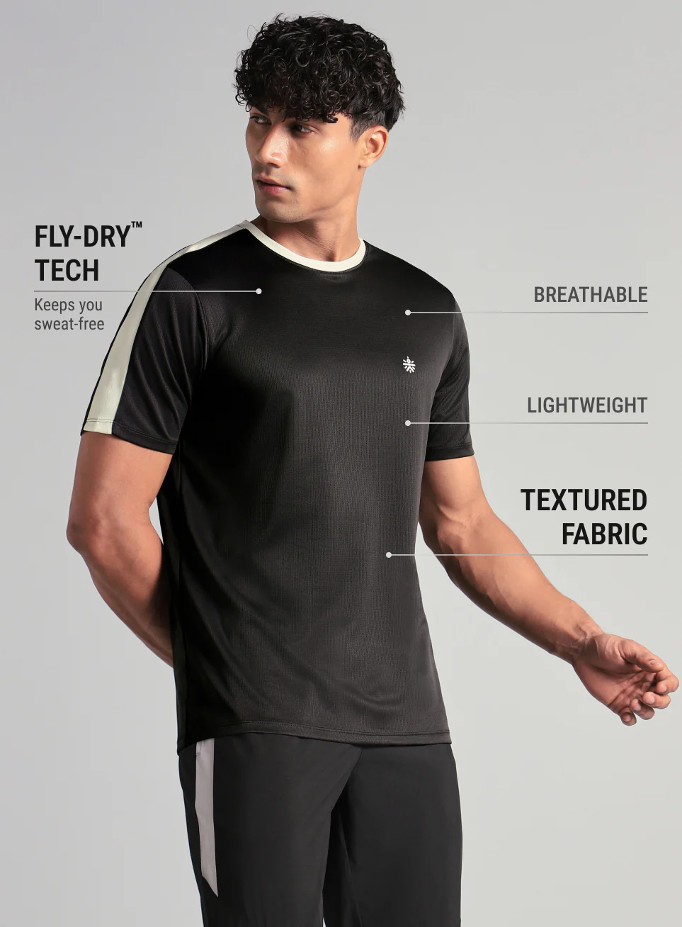 Men's Black Hyper Training T-shirt - Image 5