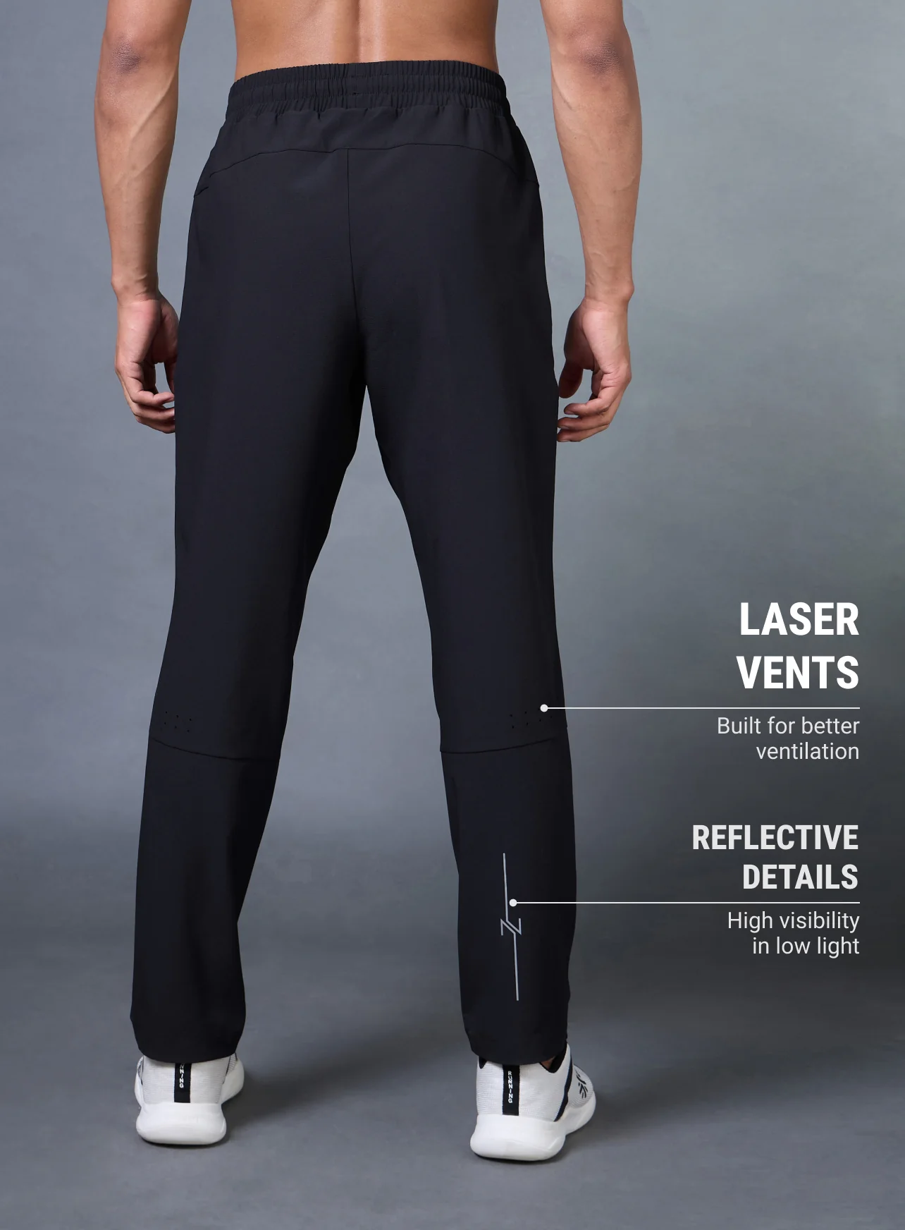 Men's Black Impact Running Trackpants - Image 6