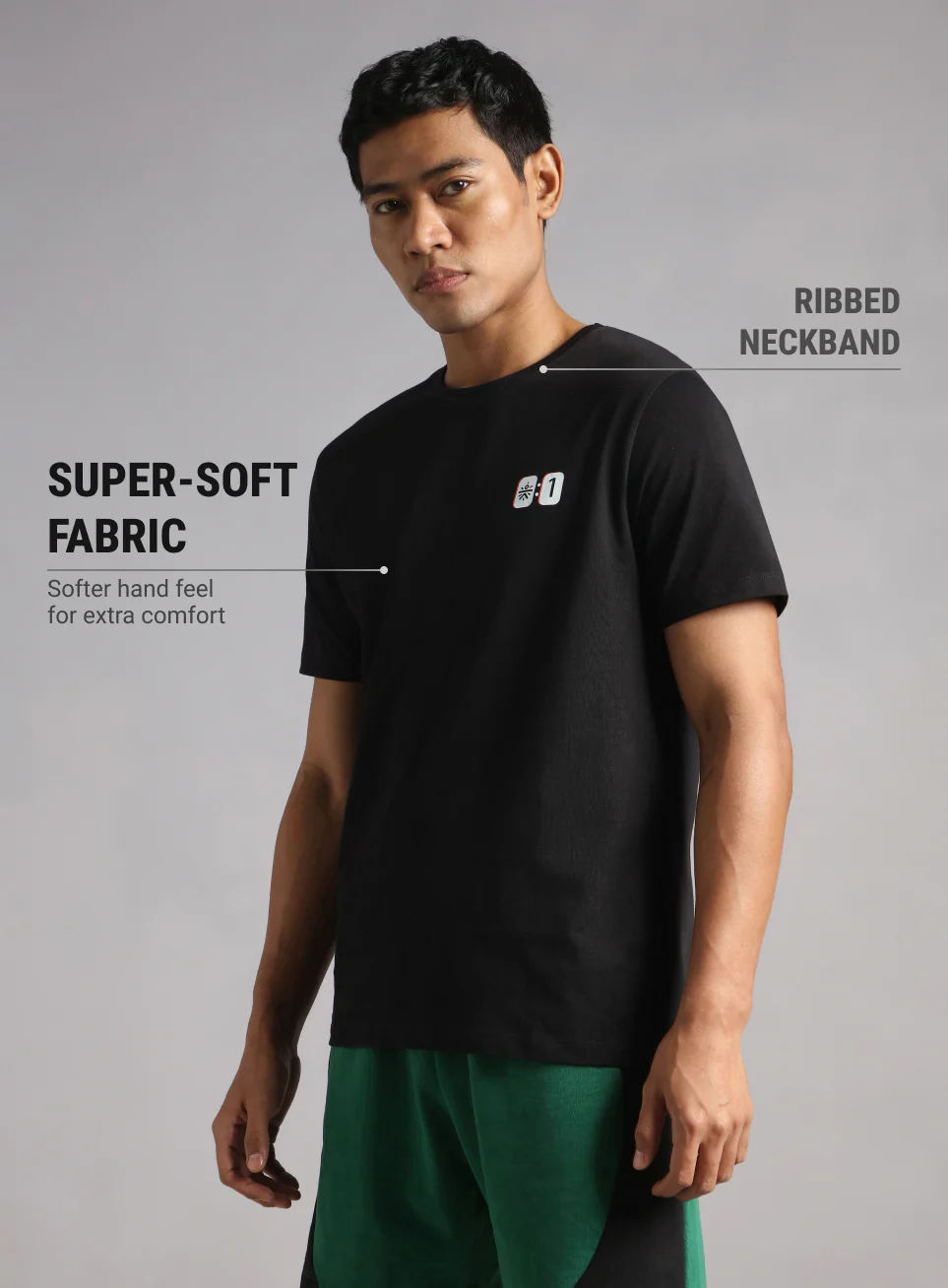 Men's Black In Action Graphic T-shirt - Image 5