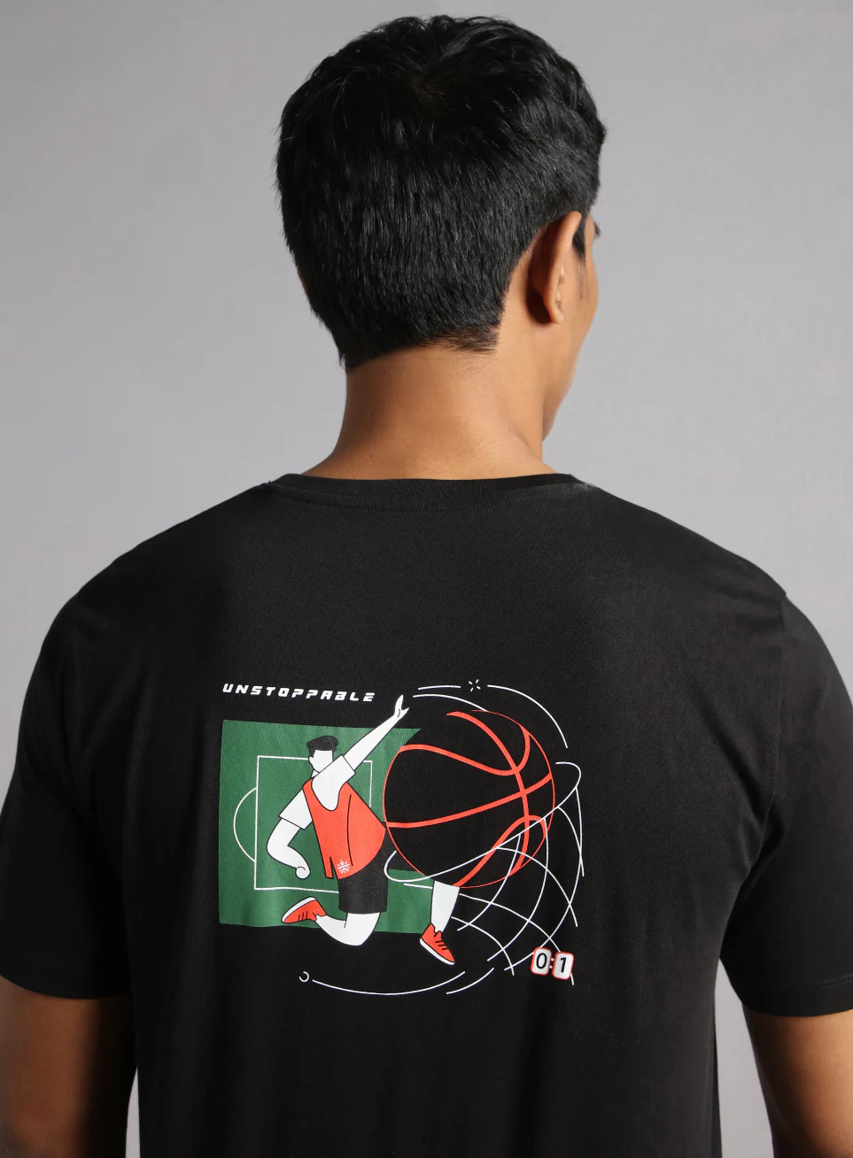 Men's Black In Action Graphic T-shirt - Image 8