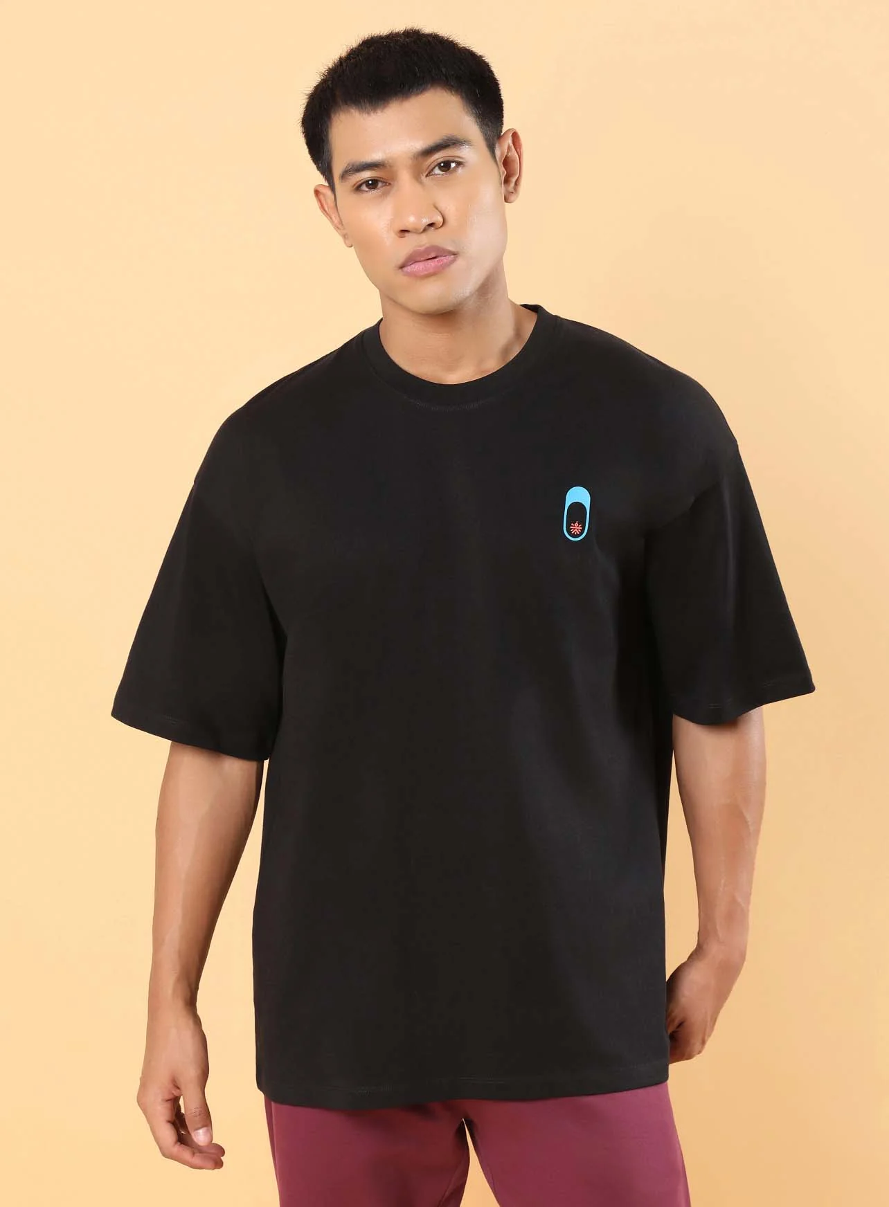 Men's Black Join the Club Oversized fit T-shirt - Image 4