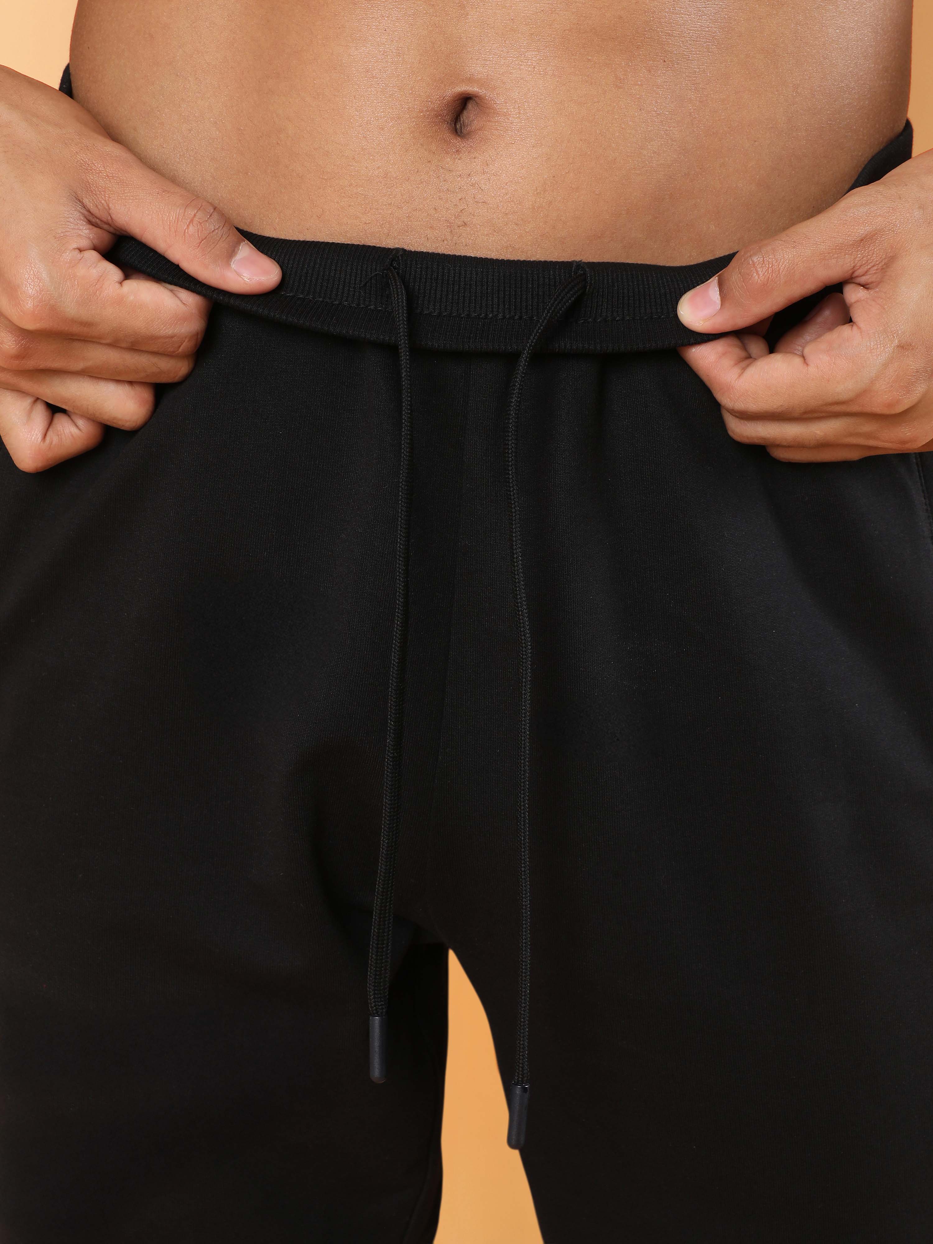 Men's Black Level Up Sports Trackpants - Image 8