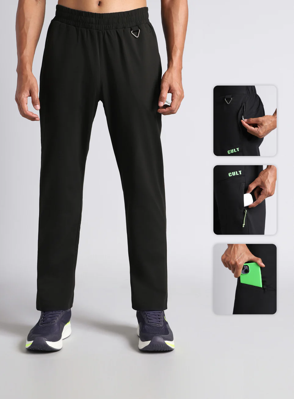 Men's Black Metro Commute Joggers - Image 8