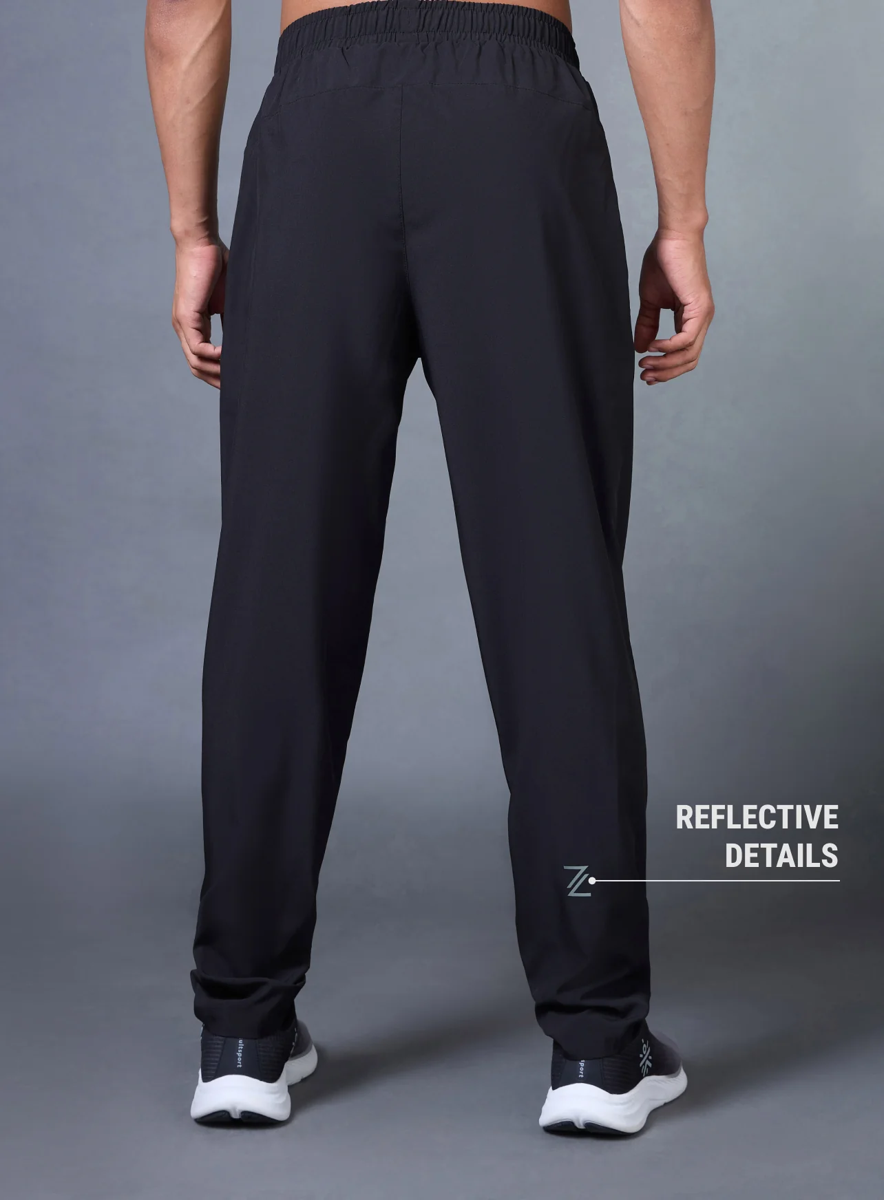 Men's Black Night Run Trackpants - Image 6
