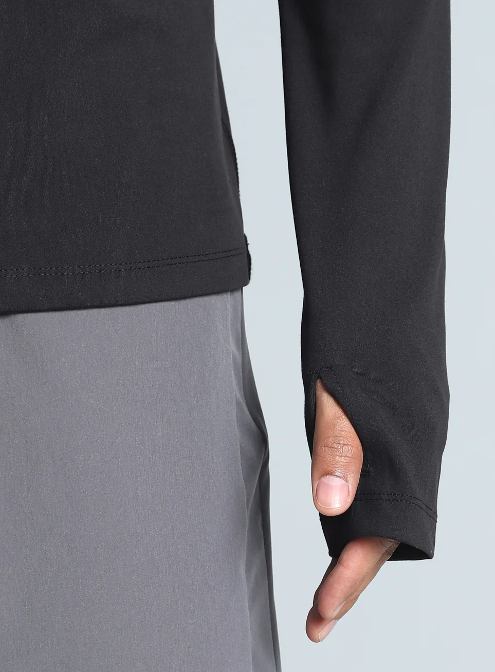 Men's Black Night Runner's Half Placket Jacket - Image 9