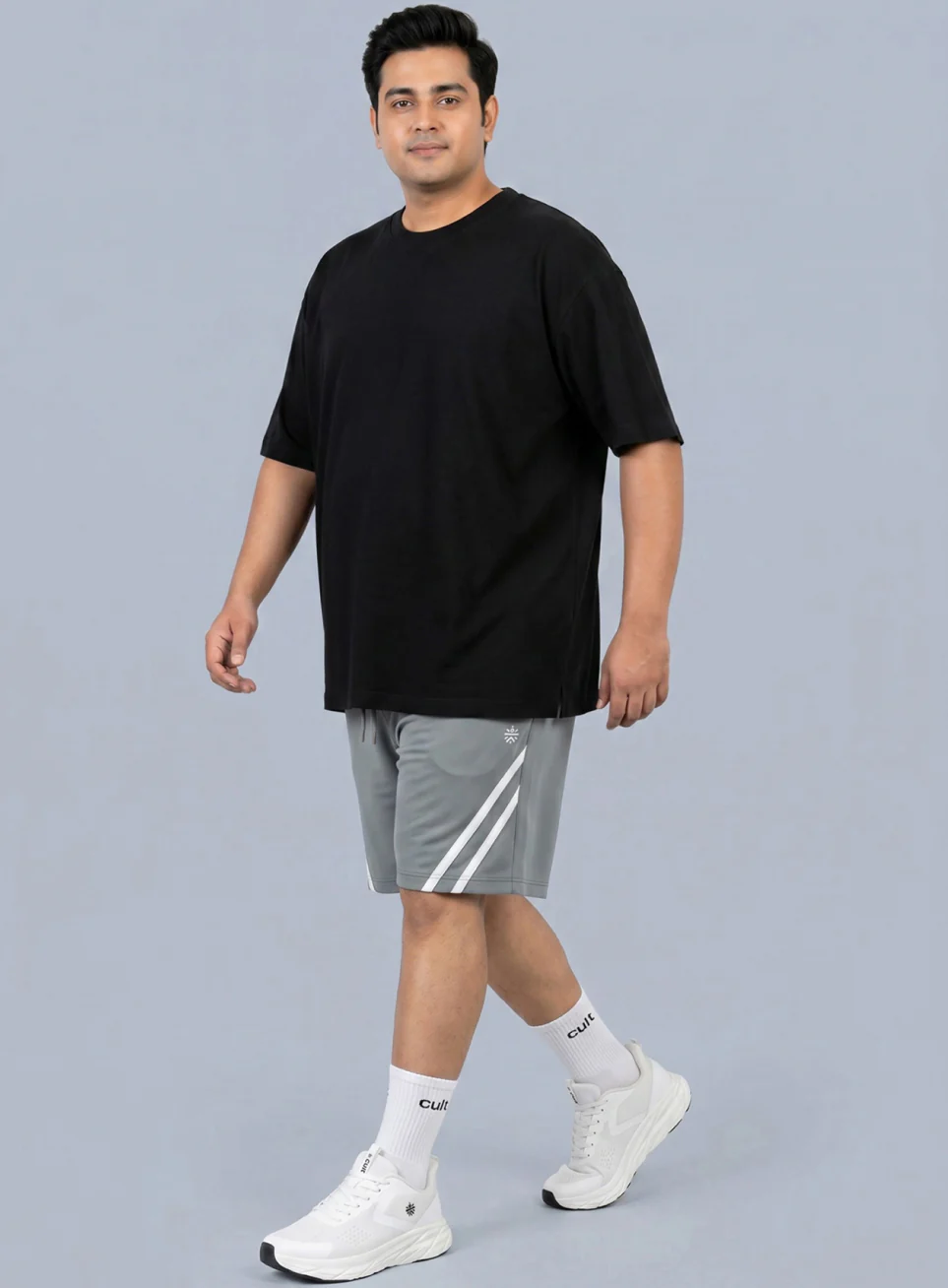 Men's Black One More Rep Graphic Plus Size Oversized Fit T-shirt - Image 2