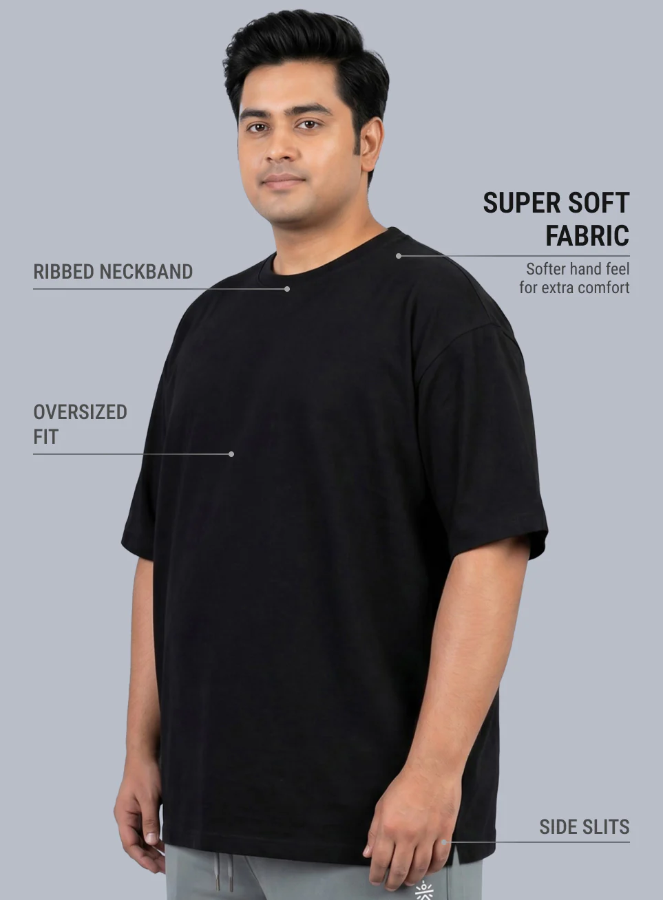 Men's Black One More Rep Graphic Plus Size Oversized Fit T-shirt - Image 5