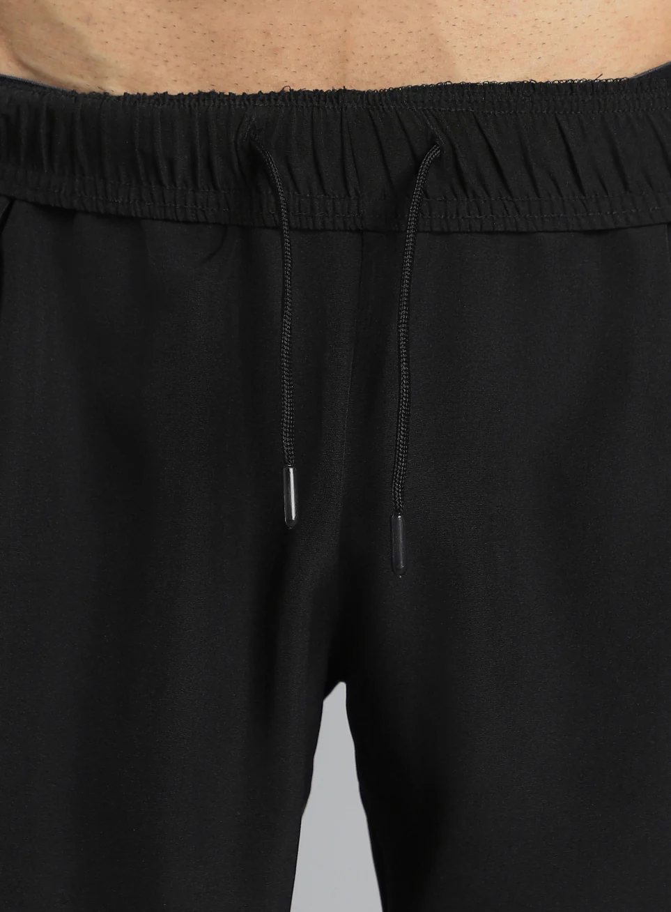 Men's Black Pace Up Runner's Shorts - Image 11