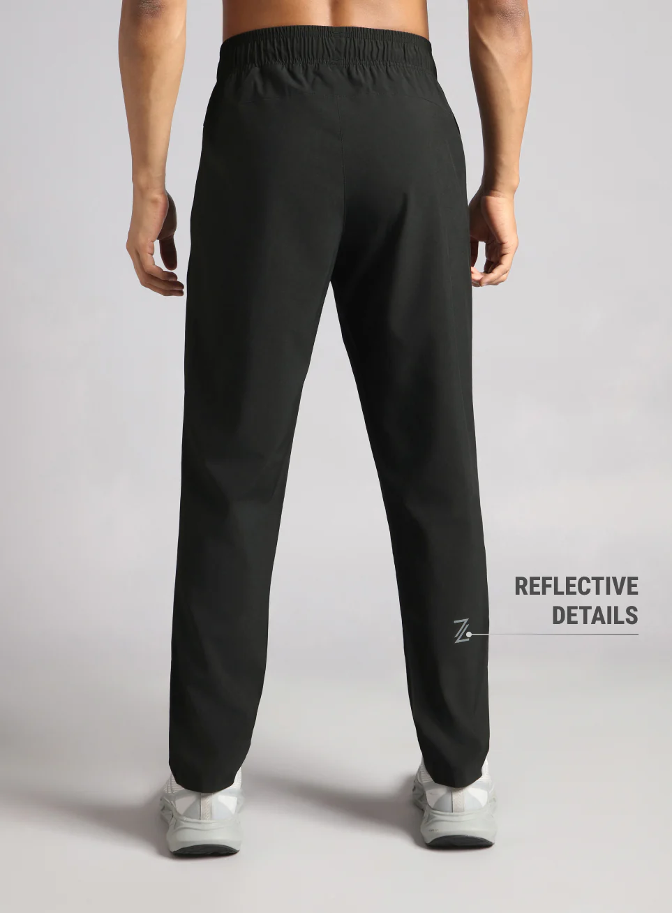 Men's Black Pace up Running Trackpants - Image 6