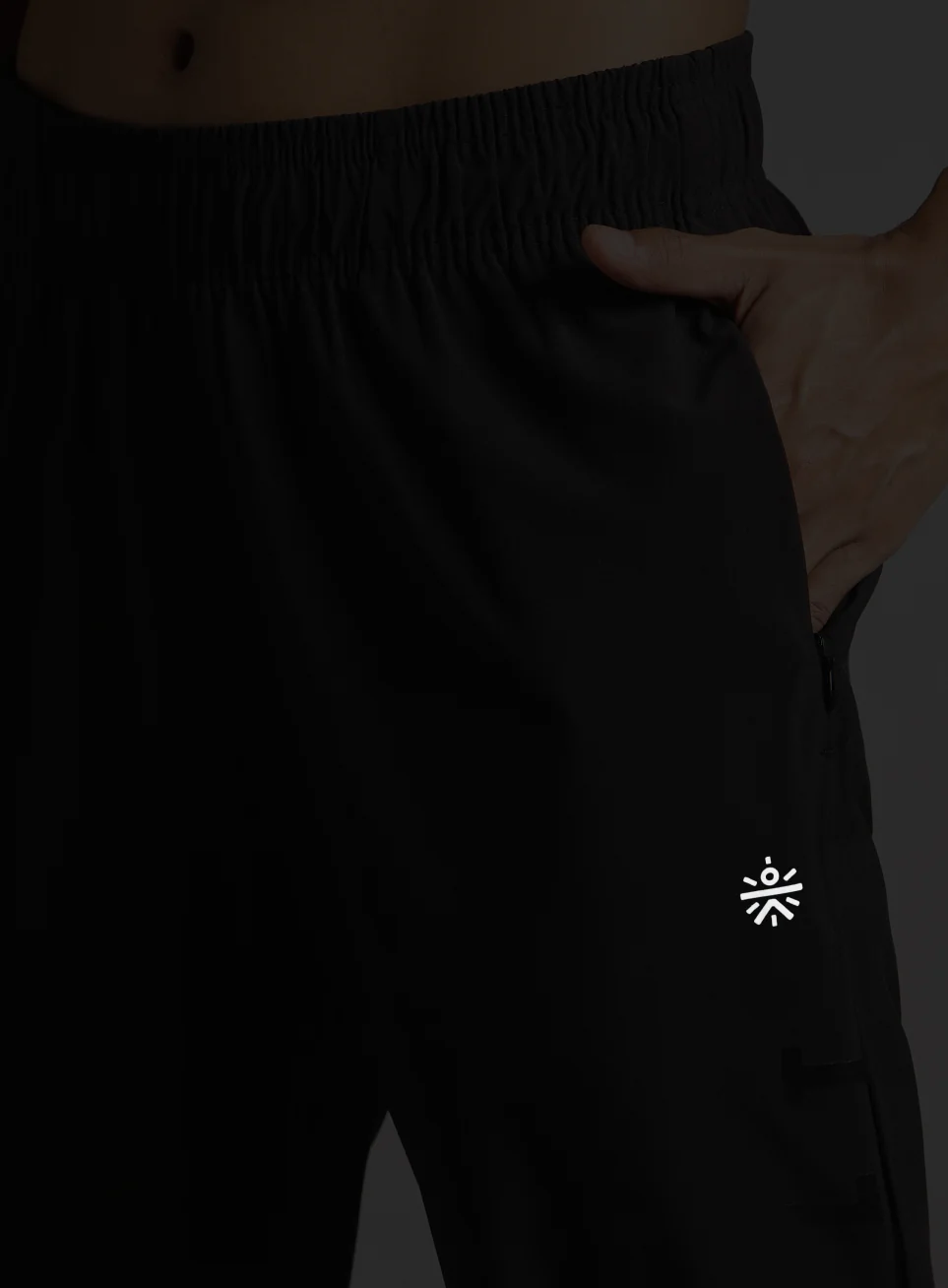 Men's Black Pace up Running Trackpants - Image 9