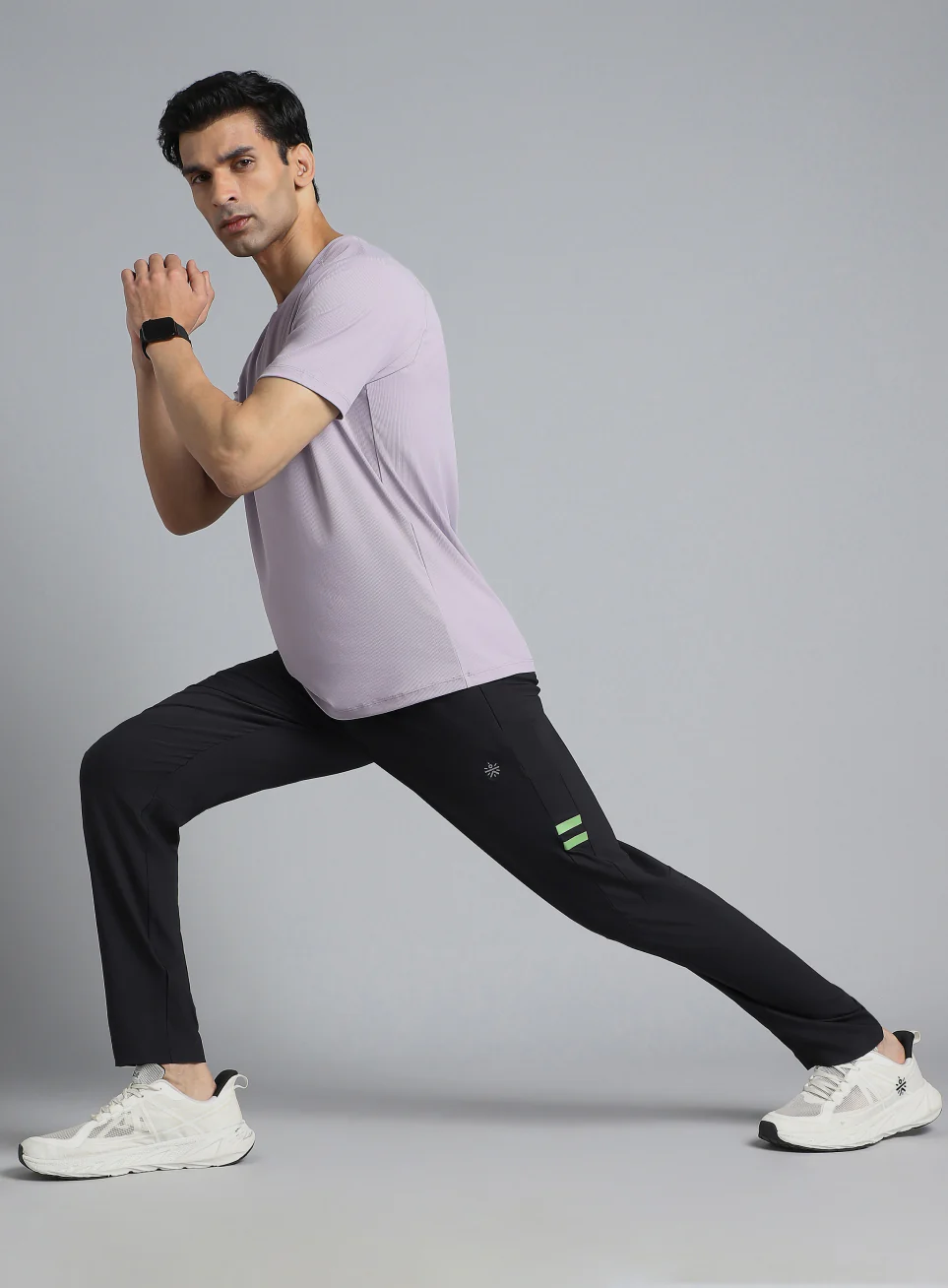 Men's Black Pacer Running Trackpants - Image 2