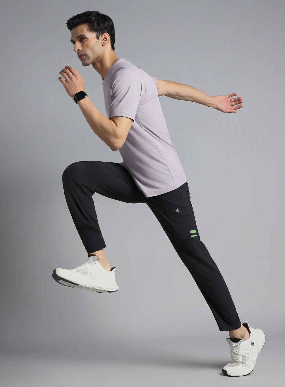 Men's Black Pacer Running Trackpants - Image 3