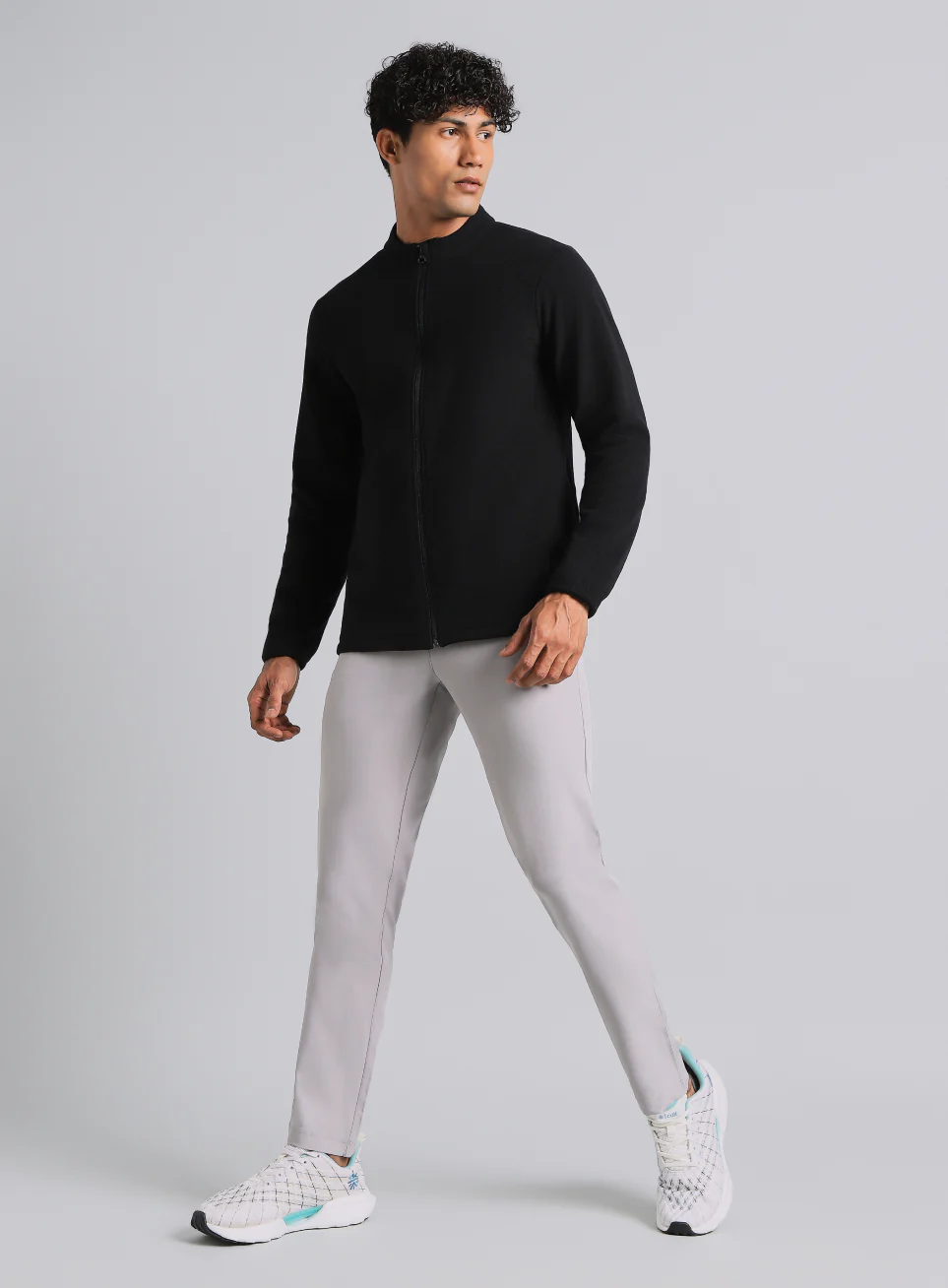 Men's Black Performance Pro Training Fleece Jacket - Image 2