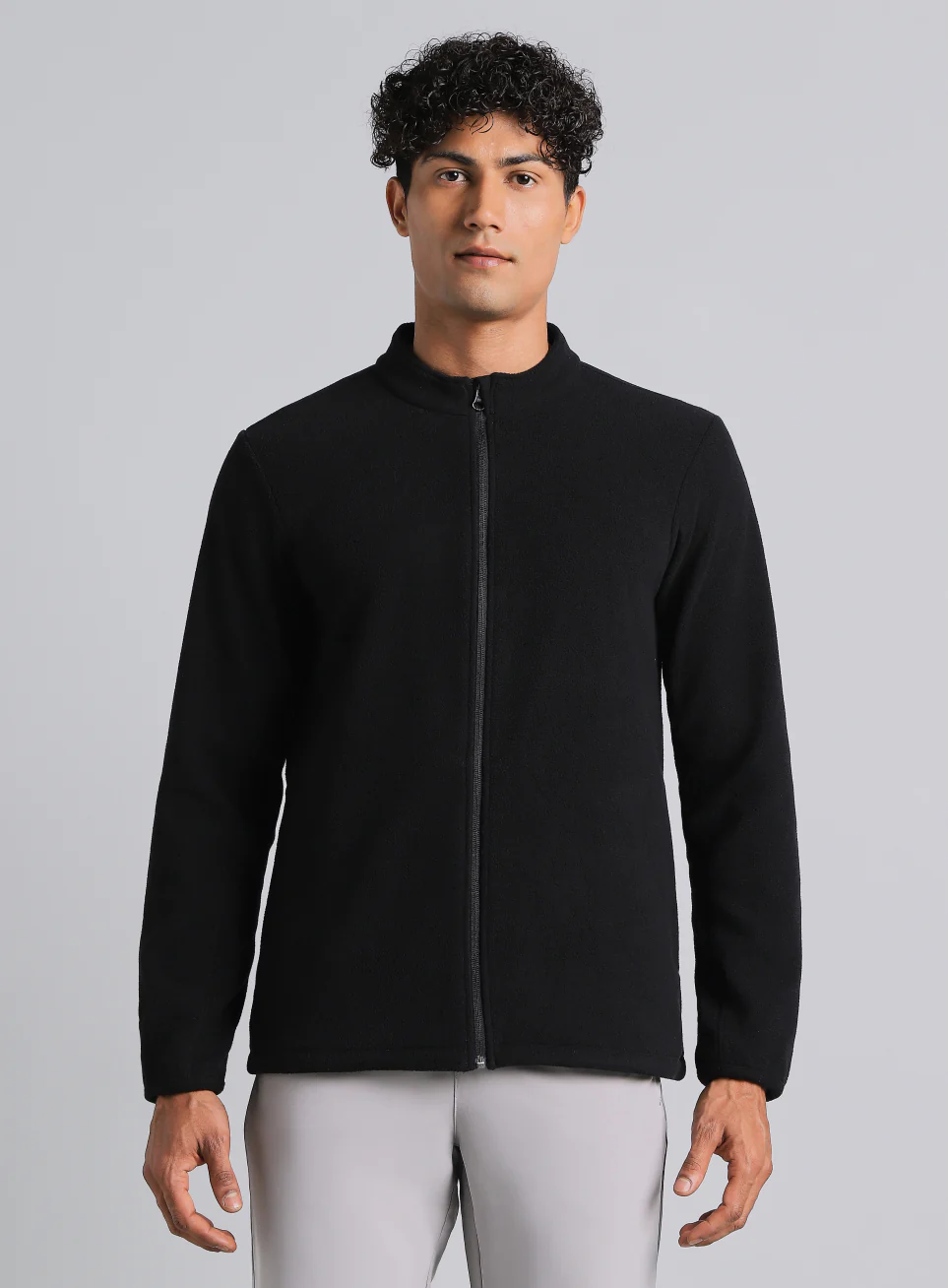 Men's Black Performance Pro Training Fleece Jacket - Image 4