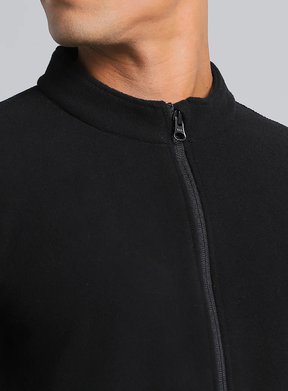 Men's Black Performance Pro Training Fleece Jacket - Image 7