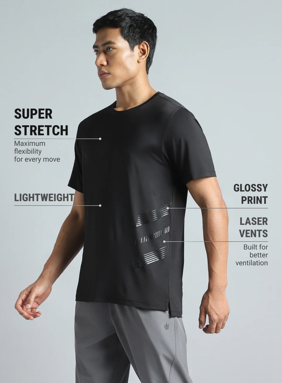 Men's Black Performance Pro Training T-shirt - Image 5