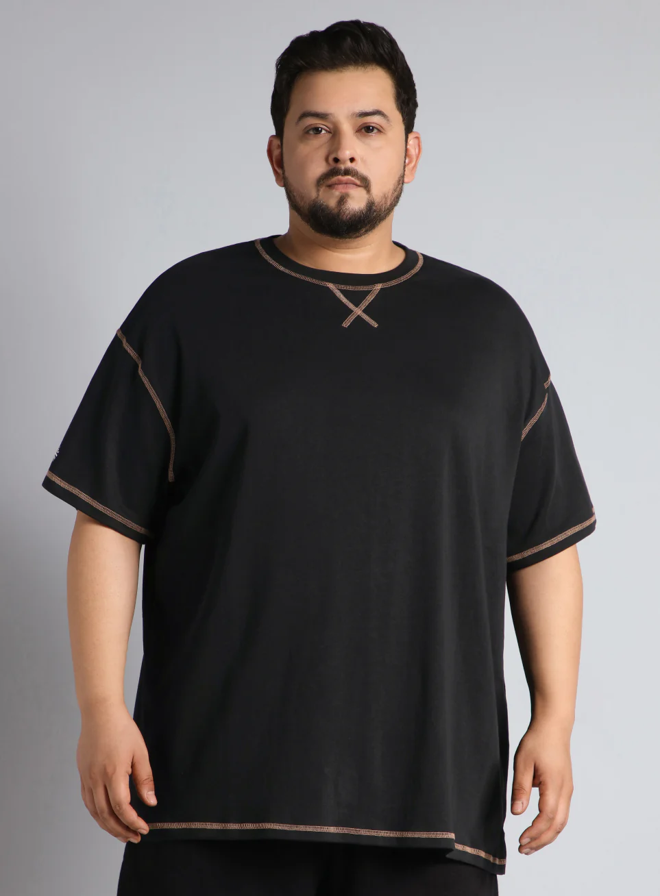 Men's Black Play Day Plus Size Oversized fit T-shirt - Image 4
