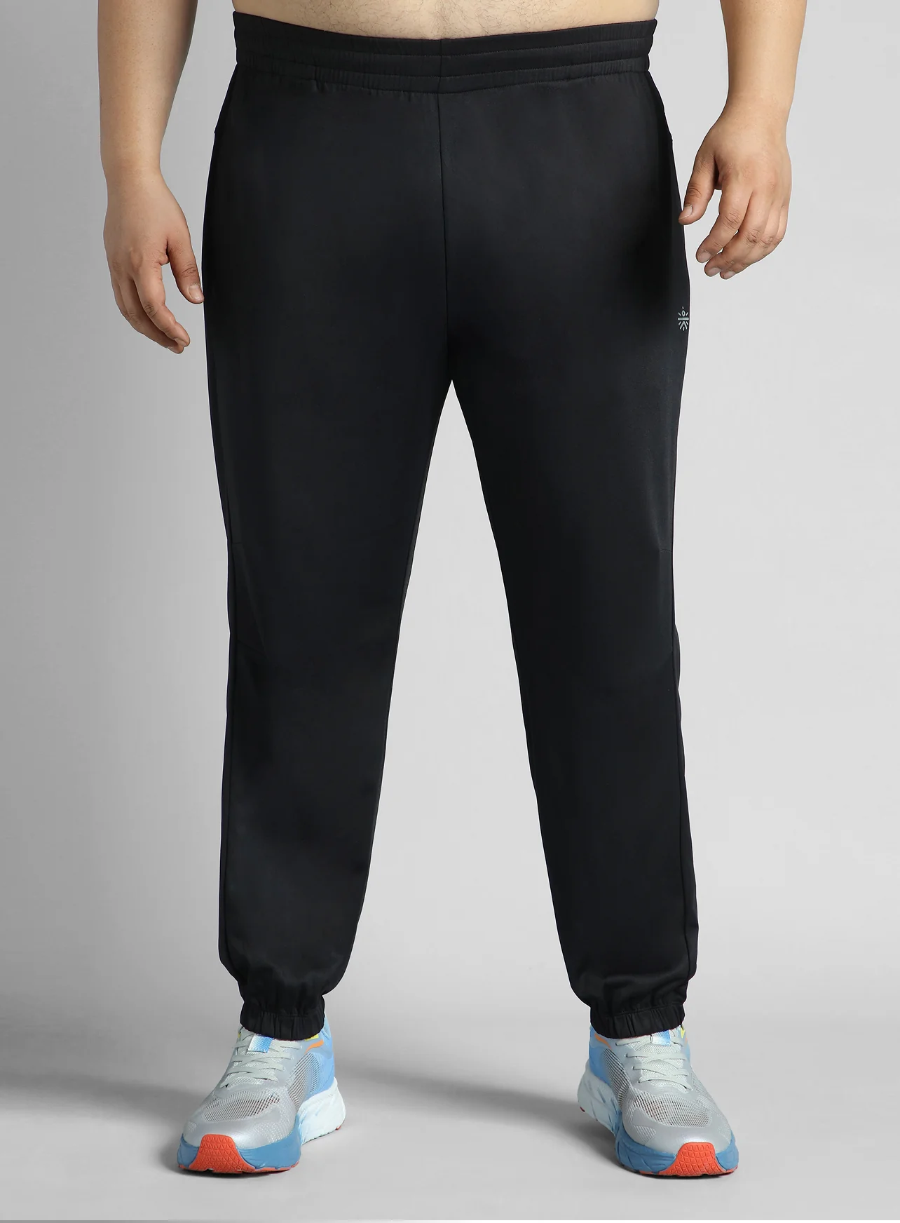 Men's Black Plus Size Night Joggers - Image 12