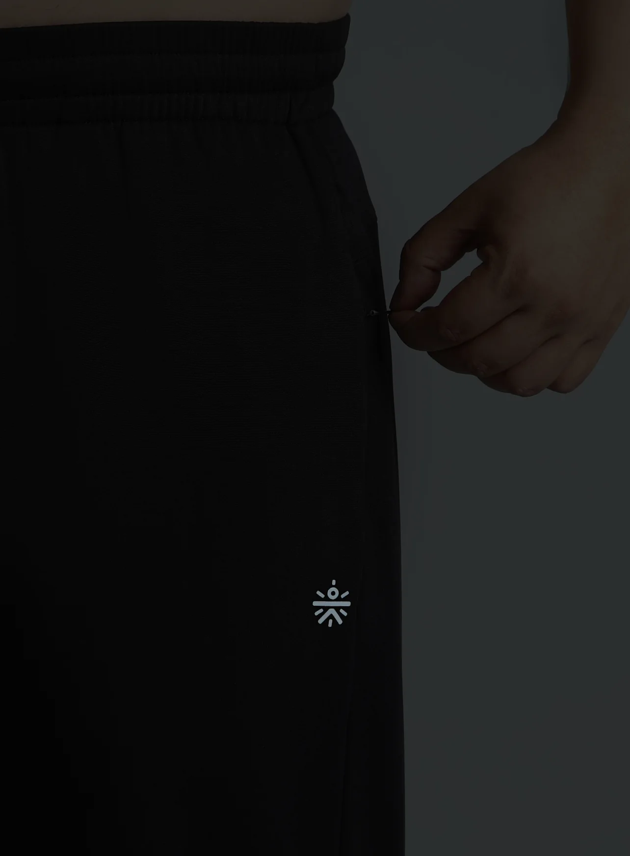Men's Black Plus Size Night Joggers - Image 9
